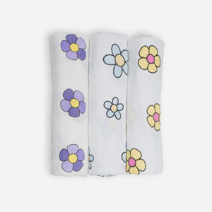 Deanie Organic Baby Flower Power Trio (Swaddles)