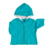Deanie Organic Baby Teal Hoodie