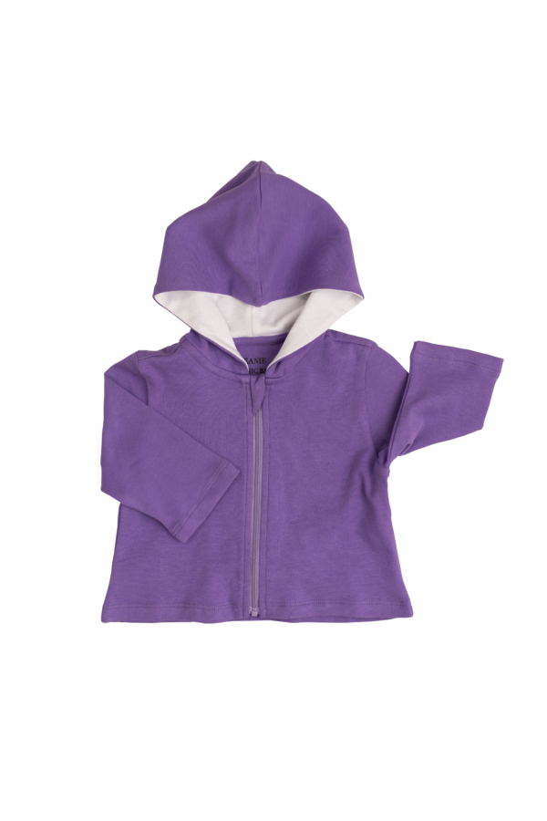 Deanie Organic Baby - Royal Purple Hoodie