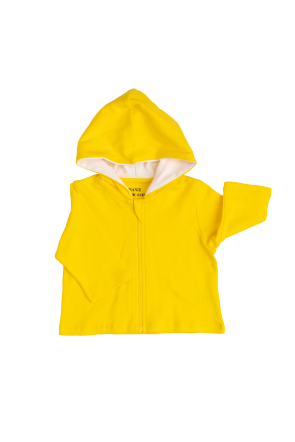 Deanie Organic Baby - Sunshine Yellow Hoodie