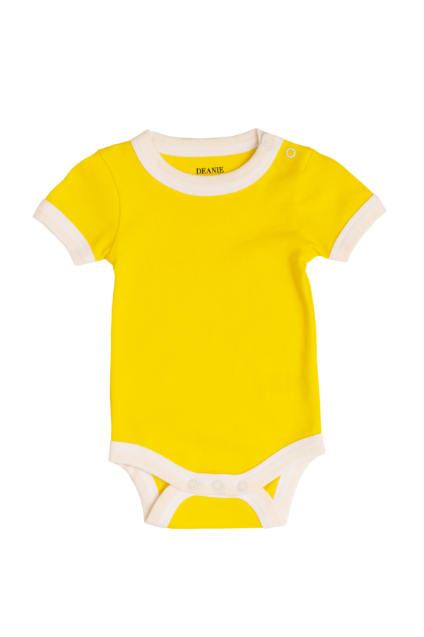 Deanie Organic Baby - Sunshine Yellow Bodysuit