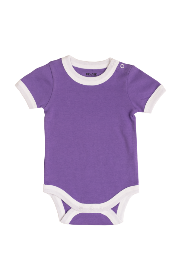 Deanie Organic Baby - Royal Purple Bodysuit