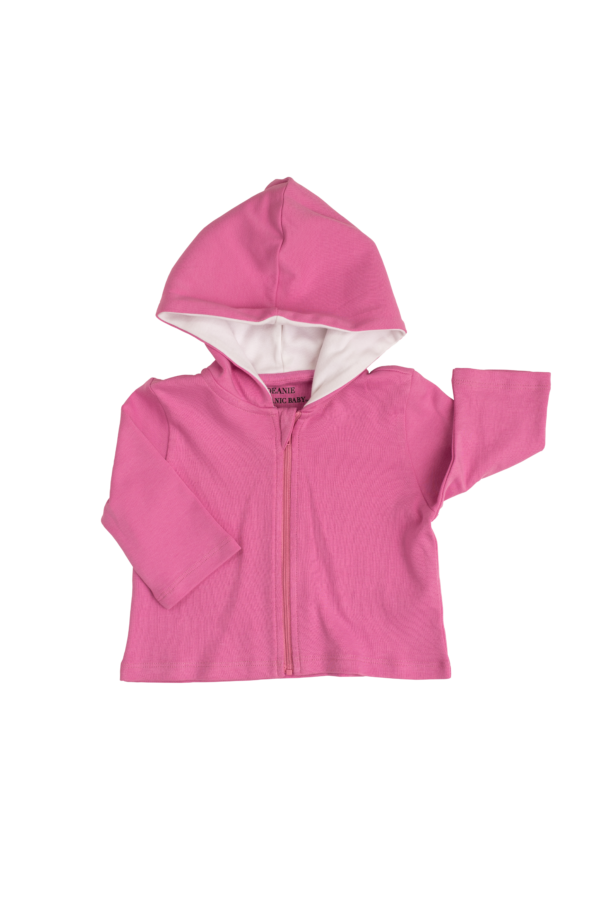 Deanie Organic Baby - Flower Power Pink Hoodie