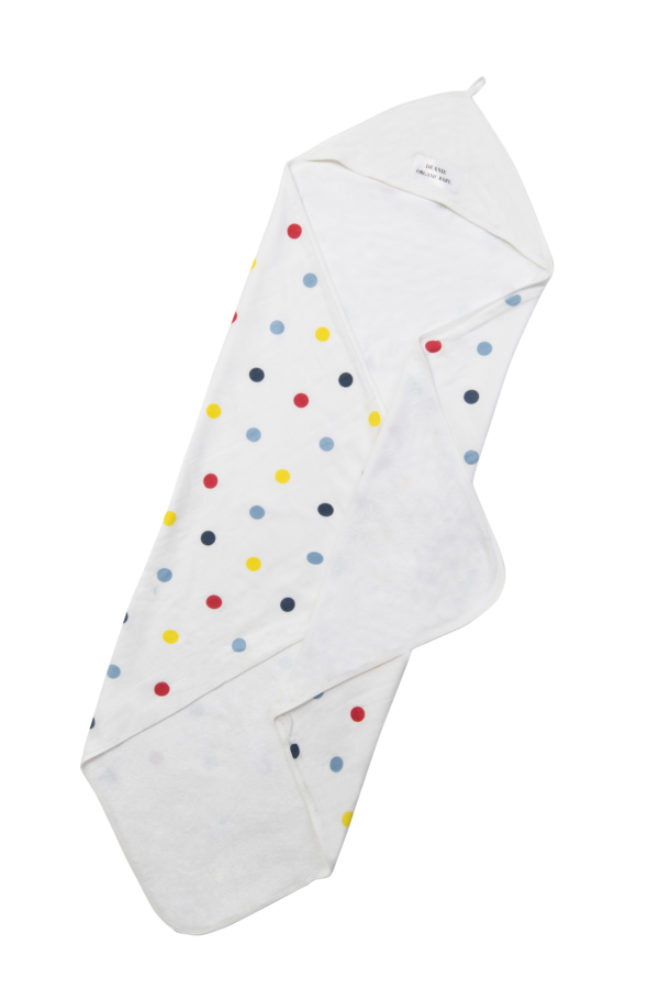 Deanie Organic Baby - Polka Dot Hooded Towel