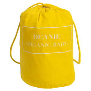 Deanie Organic Baby - Sunshine Yellow Logo Layette Bag