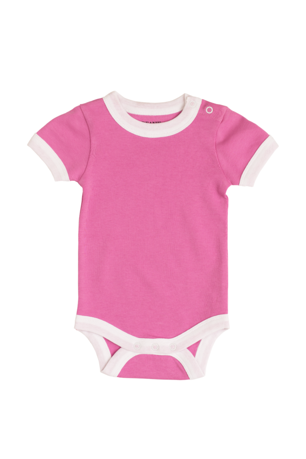 Deanie Organic Baby - Flower Power Pink Bodysuit