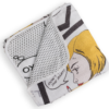 Cosmic Girl & Speech Bubble Reversible Medium Baby Blanket 35 x 35 inch