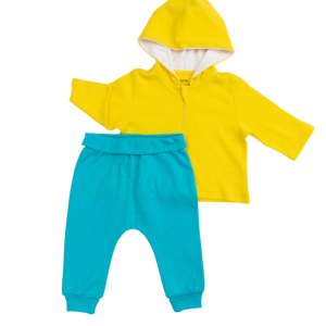 Sunshine Yellow and Teal Outfit (2 Pieces)