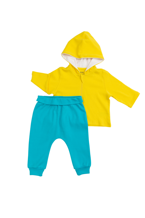 Sunshine Yellow and Teal Outfit (2 Pieces)