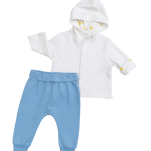 Light Blue & Cow Jumping the Moon Outfit - 2 Pieces