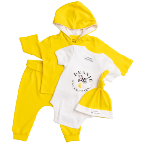 Deanie Organic Baby - Sunshine Yellow Outfit (4 Pieces)