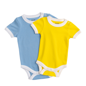 Light Blue & Sunshine Yellow Bodysuit 2 Pack