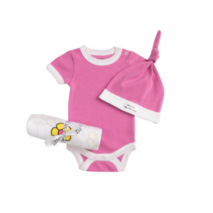 Deanie Organic Baby - Flower Power Pink Coming Home Set