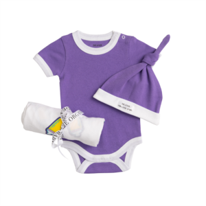 Baby Bottle Pop Art Royal Purple Coming Home Set