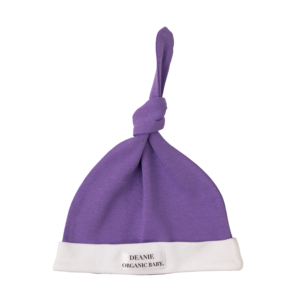 Royal Purple Logo Deanie Organic Baby Hat